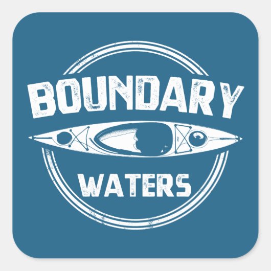 Sticker Carré Eaux limites (Devant)