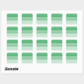Sticker Carré Échantillons de peinture vert brillant (Feuille)