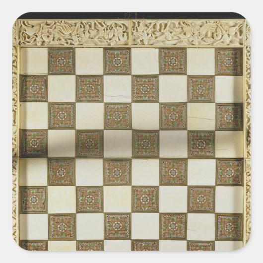 Sticker Carré Échecboard (Devant)