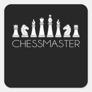Sticker Carré Échecs - Chessmaster