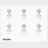 Sticker Carré Échelles de Justice Services Juridiques Symbole En (Feuille)