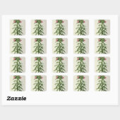 Sticker Carré Echium Grandiflorum (Feuille)