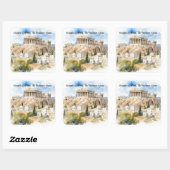 Sticker Carré Echos de l'Antiquité, Gardien de l'Acropole (Feuille)