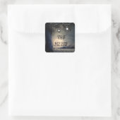 Sticker Carré Éclairer l'arbre des lanternes par Mariage de Plei (Sac)