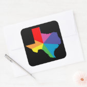 Sticker Carré éclatement de la couleur texas (Enveloppe)