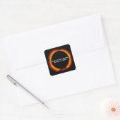 Sticker Carré Éclipse solaire annuelle 2023 (Enveloppe)