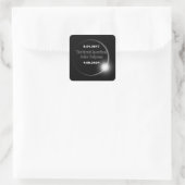 Sticker Carré Éclipse solaire double date 2024 et 2017 (Sac)
