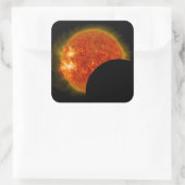 Sticker Carré Éclipse solaire en cours (Sac)