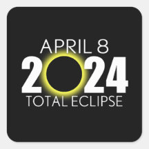 Éclipse solaire totale - 8 avril 2024 - Design noi