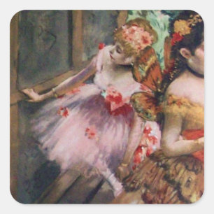STICKER CARRÉ ÉCOLE DE DANSE / BALLERINA DANSEURS DE BALLET EN 