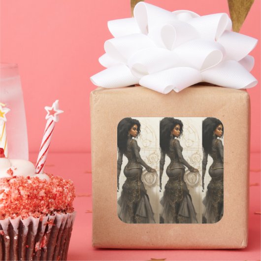 Sticker Carré Économie technique (Fête)