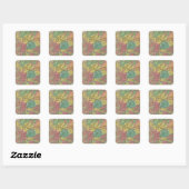 Sticker Carré Écosse 18 (Feuille)
