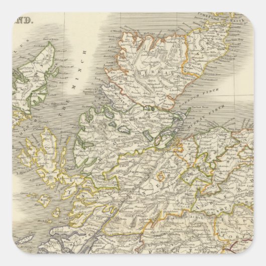 Sticker Carré Écosse 24 (Devant)