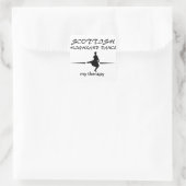 Sticker Carré Écosse Highland Dancing designs (Sac)