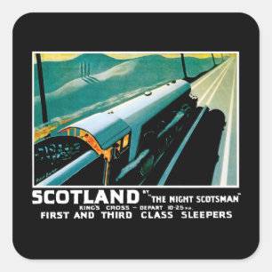 Sticker Carré Ecosse par The Night Scotsman