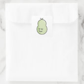 Sticker Carré Écouter avec le sourire (Sac)