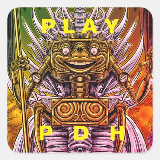 STICKER CARRÉ ÉCOUTEZ LE DRONE (Devant)