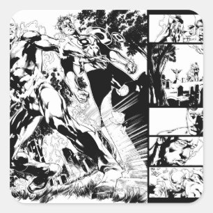 Sticker Carré Écran Flash et vert 2