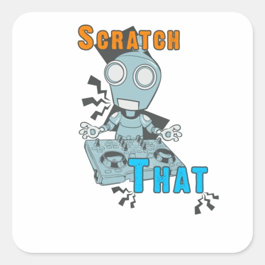 Sticker Carré Écraser (Devant)