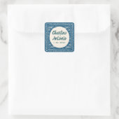 Sticker Carré Écriture manuscrite rouge moderne Carré Mariage ré (Sac)