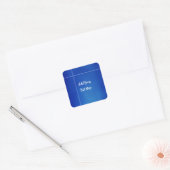 Sticker Carré Écriture professionnelle ajouter du texte bleu mod (Enveloppe)