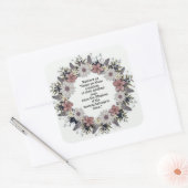 Sticker Carré Écriture Verse Message spirituel Royaume (Enveloppe)