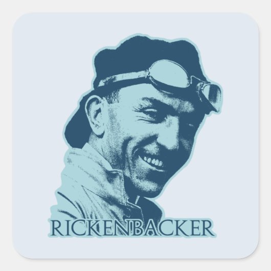 Sticker Carré Eddie Rickenbacker - 2 (Devant)
