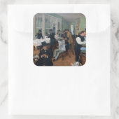 Sticker Carré Edgar Degas - Bureau de coton à la Nouvelle-Orléan (Sac)