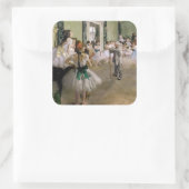 Sticker Carré Edgar Degas - Classe Danse (Sac)