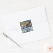Sticker Carré Edgar Degas - Danseuses bleues (Enveloppe)