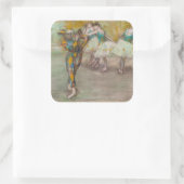 Sticker Carré Edgar Degas - Harlequin Dance (Sac)
