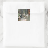 Sticker Carré Edgar Degas | La répétition du ballet sur scène (Sac)