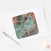 Sticker Carré Edgar Degas - Swaying Dancer / Danseuse en vert (Enveloppe)