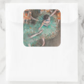 Sticker Carré Edgar Degas - Swaying Dancer / Danseuse en vert (Sac)