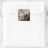 Sticker Carré Edgar Degas | The Dance Lesson, c.1879 (Sac)