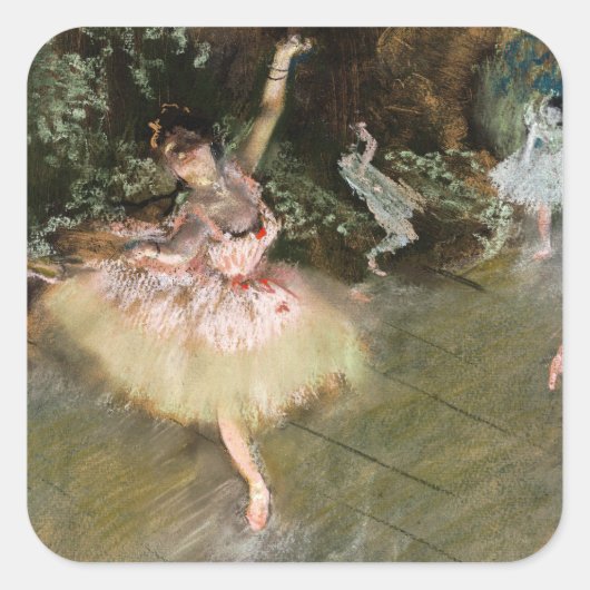 Sticker Carré Edgar Degas - The Star 1878 (Devant)