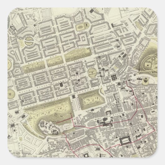 Sticker Carré Édimbourg (Devant)