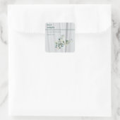 Sticker Carré Editable Linen and Eucalyptus Product (Sac)