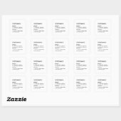 Sticker Carré Editable Stephanie name definition, custom name (Feuille)