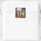 Sticker Carré Édition exclusive de vacances ! (Sac)