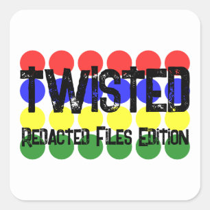 Sticker Carré Édition Fichiers Expurgés Série Gouvernement Twist