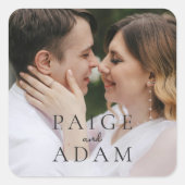 Sticker Carré Editorial Photo Modern Wedding (Devant)