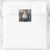 Sticker Carré Edouard Manet's A Bar (Sac)