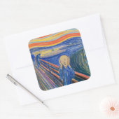 Sticker Carré Edvard Munch - The Scream 1895 (Enveloppe)