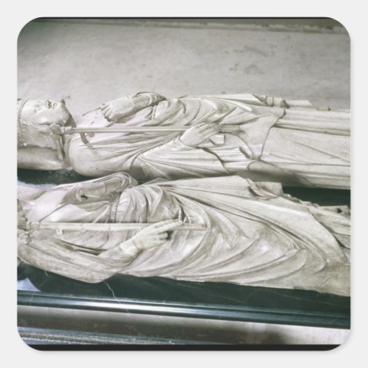 Sticker Carré Effigies de Philippe III le Téméraire et Philippe (Devant)