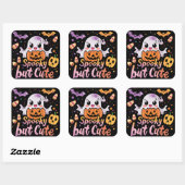 Sticker Carré Éffrayant mais mignon | ExDesigner | Halloween (Feuille)
