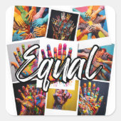 Sticker Carré Égalité (Devant)