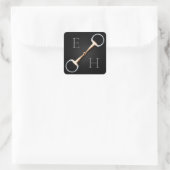 Sticker Carré Eggbutt Snaffle Bit Equestrimed (Sac)