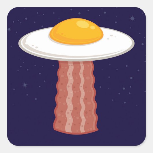 Sticker Carré Eggstraterrestrial (Devant)