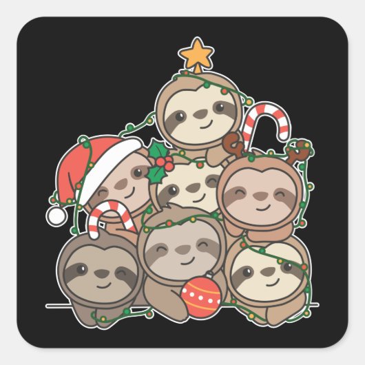 Sticker Carré Église de Sloth (Devant)